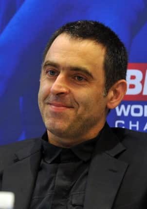 21 April 2018 .......    Ronnie O'Sullivan at the 2018 Betfred World Snooker Championship Media Launch at The Crucible, Sheffield.  Picture Tony Johnson.