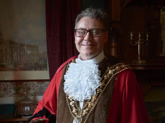 The New Mayor of Calderdale Coun Marcus Thmpson.
