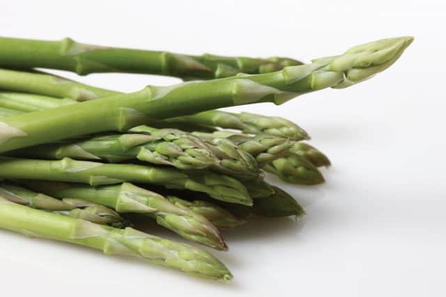 A Generic Photo of asparagus on a white background. See PA Feature GARDENING Chelsea Flower Show. Picture credit should read: PA Photo/thinkstockphotos. WARNING: This picture must only be used to accompany PA Feature GARDENING Chelsea Flower Show.