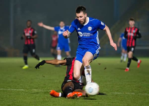 Michael Collins in action for Halifax last season