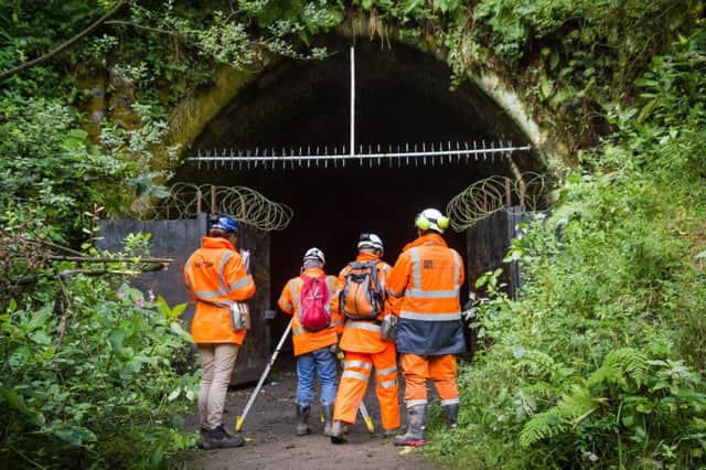 Engineers at the north end of Queensbury Tunnel. Picture: Forgotten Relics