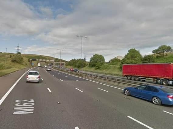 The M62 at Ainley Top has been closed due to a police incident