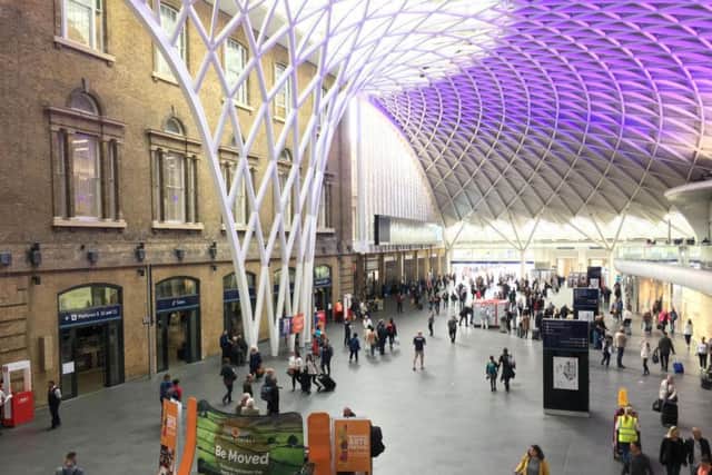 The stand was in Kings Cross train station