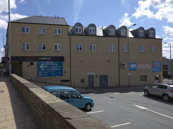 The apartment and Tesco store development in Hipperholme