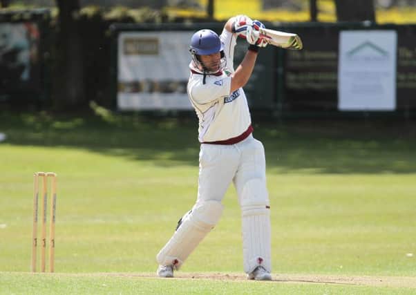 Actions from the game, Barkisland v Elland, cricket at Barkisland.
Pictured is Jamie Summerscales