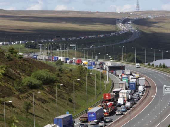 The M62 in West Yorkshire