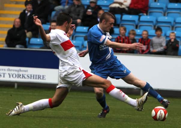 Jamie Vardy in action during Town's home defeat to Mansfield in 2010.

Ashton United 1-2 Halifax, second qualifying round, Saturday, September 25
Halifax 4-0 Harrogate, third qualifying round, Saturday, October 9
Halifax 0-1 Mansfield, fourth qualifying round, Saturday, October 23