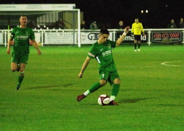 Jack Normanton scored for Brighouse on Tuesday evening.