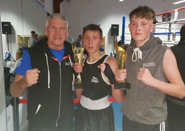 Halifax Boxing Club
Mick Rowe, Daniel. Stockton, Tyler Hare