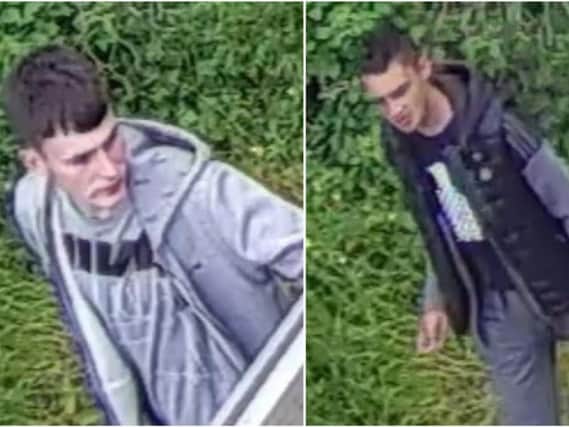 Police want to speak to these two in connection with the burglary in Shelf