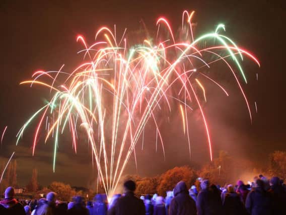 What bonfires and firework displays are taking place in Calderdale