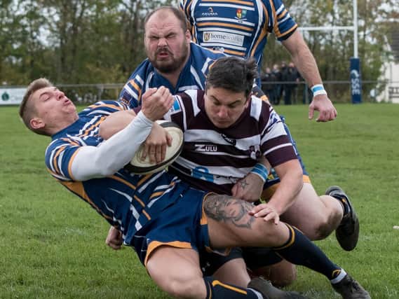James Clare in action for Rishworthians. Picture: Jade Smith.