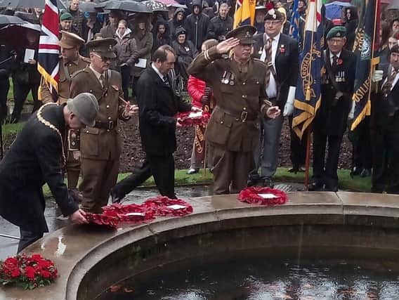 Todmorden Remembrance Day service 2018/