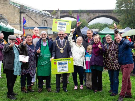 Celebrations as Todmorden is named winner of a Great British High Street Award