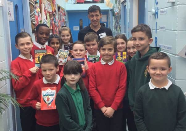 Children's author Tom Palmer visits Grange Farm Primary School in Seacroft