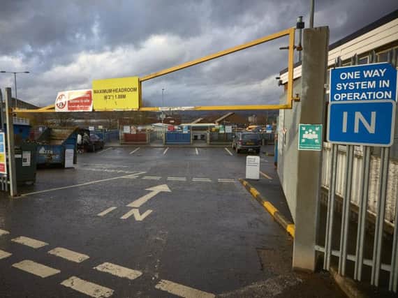 A waste collection centre in Elland was to be hit by proposed action.