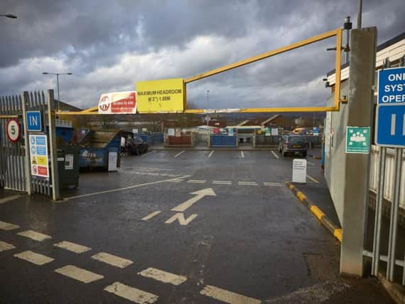 Elland household waste recycling centre.