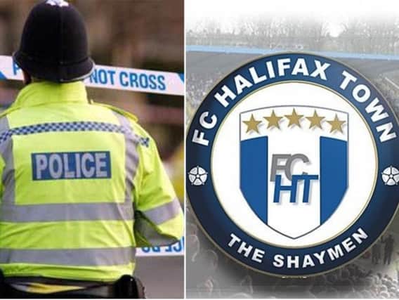Police are investigating an incident after a match involving FC Halifax Town
