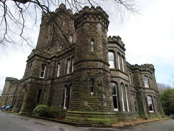 2nd March 2007.
English Heritage and the Heritage Lottery Fund give grant to Losang Dragpa Buddhist Centre, Dobroyd Castle, Todmorden.
Pictured exterior of castle