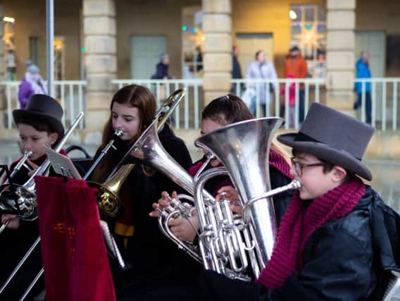 Hebden Bridge Junior Band will accompany the singing in the square on Christmas Eve