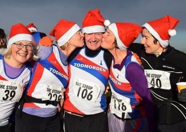 Todmorden Harriers in festive mood at The Stoop