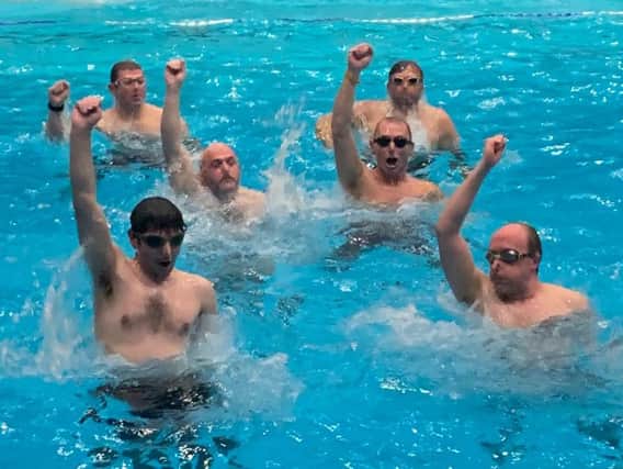 A group of dads will be showcasing their newly learned synchronised swimming skills at a performance like no other