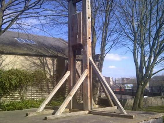 The guillotine was originally modeled on Halifax Gibbet