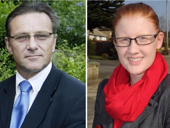 Conservative MP Calder Valley MP Craig Whittaker and Labour Halifax MP Holly Lynch