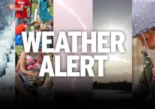 The Met Office have extended a weather warning for Tuesday morning