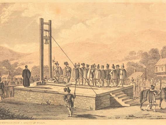 Halifax Gibbet. Picture courtesy of Calderdale Museums and Libraries