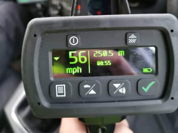 A speeding driver was clocked at 56mph in a 30mph zone in Calderdale (Picture WYP)