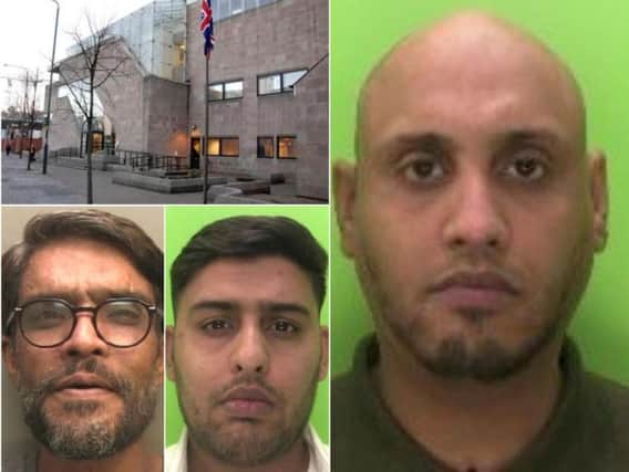 From left Zahid Khan, Haroon Ahmed and Shazad Ahmed from Halifax (Images: Nottinghamshire Police)