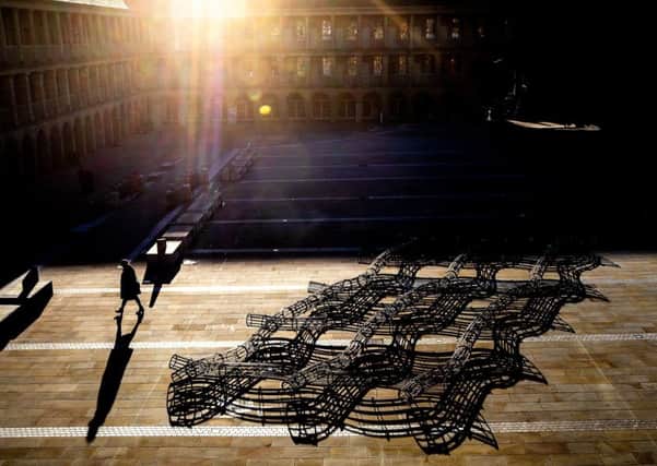 The Blanket in situ at the Piece Hall. 
Picture: Charlotte Graham