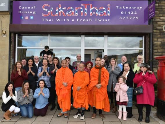 Thai takeaway in Elland is given a blessing by Buddhist monks