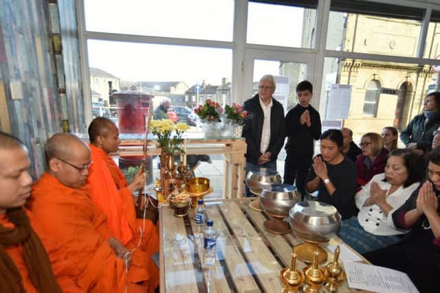 Thai takeaway in Elland is given a blessing by Buddhist monks