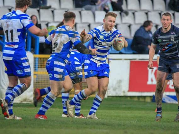 Halifax drew with Championship rivals Featherstone Rovers in their final warm-up game. They start the competitive season against Widnes Vikings on Sunday afternoon. PIC: Simon Hall.