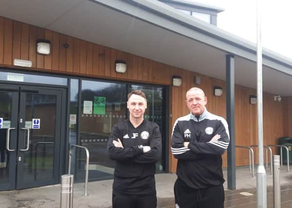 Jamie Fullarton and Phil Hughes at the Leeds University Sports Centre