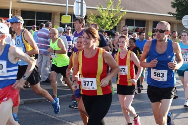 Action from the Brighouse Running Festival