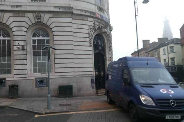 Natwest on Waterhouse Street was the scene of a cash in transit robbery.