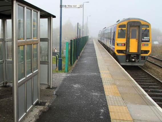 A train station. Rail services across the North saw delays and disruption this summer.