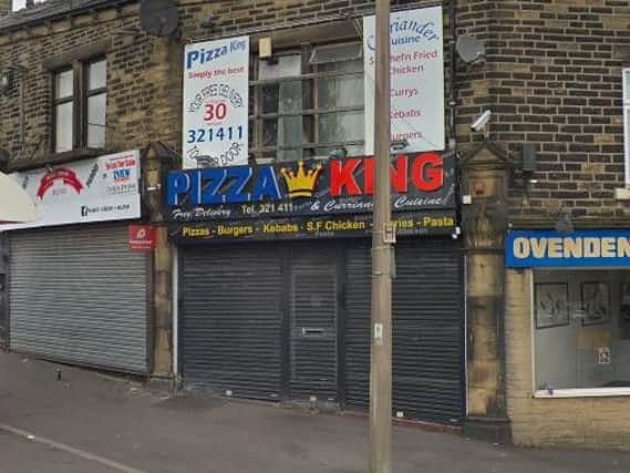 The incident took place at Pizza King, Ovenden.