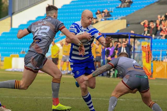 Action from Halifax's win over Batley Bulldogs last weekend. PIC: Simon Hall.