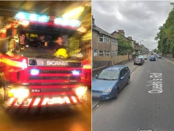 Firefighters tackled a blaze in Queens Road, King Cross