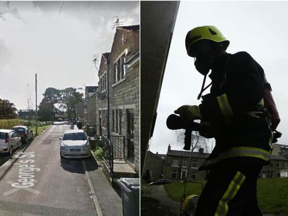 Firefighters tackled a blaze in George's Street in Ovenden,