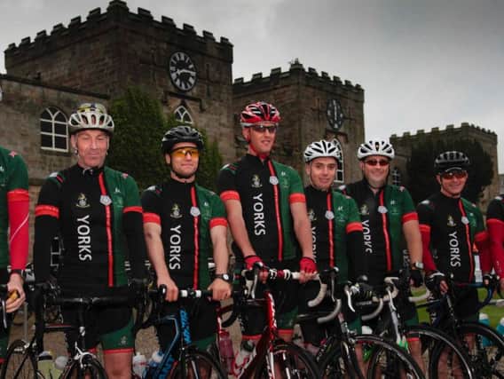 Cyclists prepare to saddle up and ride across Yorkshire for Halifax Regiment