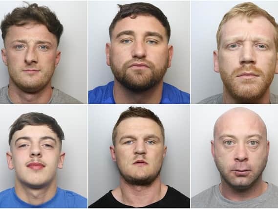 The faces on men locked up for their crimes in Calderdale.