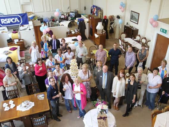 Back at the launch of the new 'vintage shop' at the RSPCA charity shop in 2011