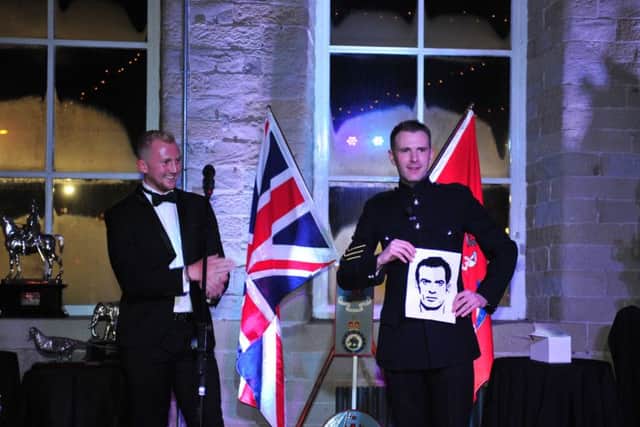 Britains Got Talent winner 2016 Lance Corporal of Horse Richard Jones entertains the guests with his magic. 
Picture Gerard Binks