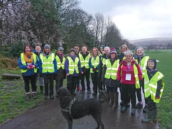 Volunteers ahead of the first Todmorden Parkrun