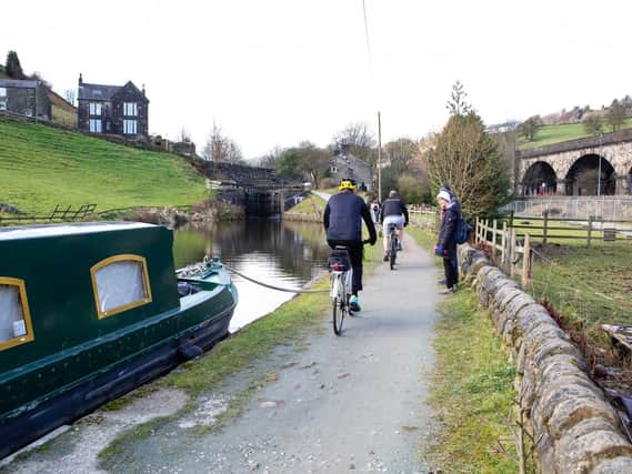 Work on 2.1m scheme to improve cycling and walking access on canal towpath around Hebden Bridge to start in April